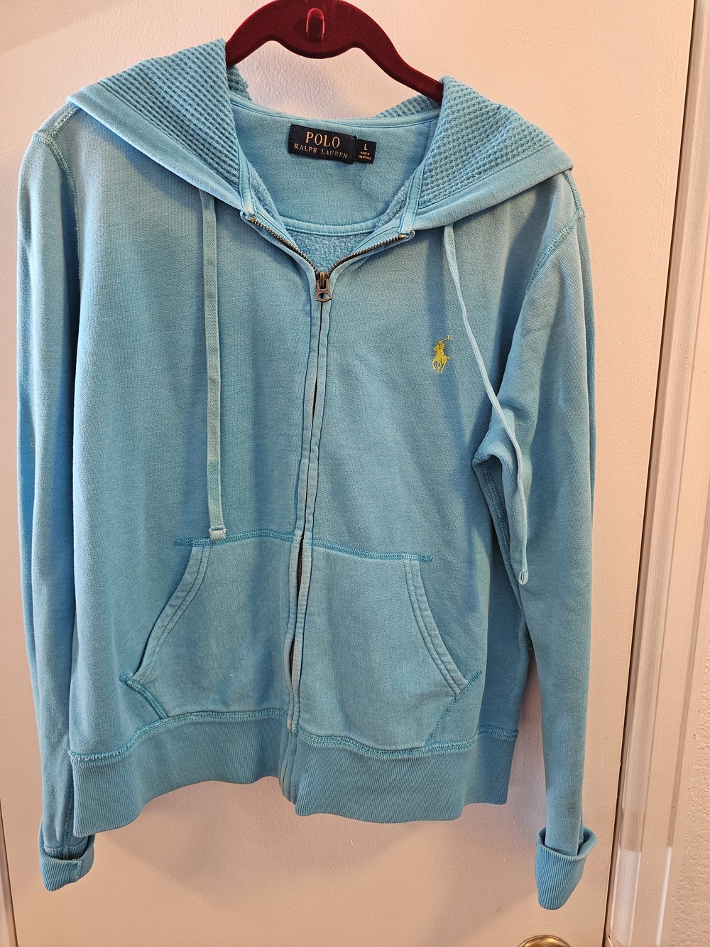 Ralph Lauren Turquoise Crewneck Label Sweatshirt